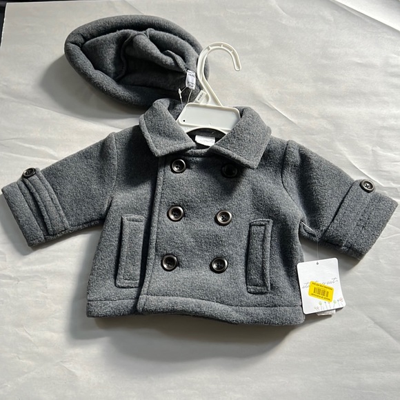STARTING OUT BABY BOYS  PEACOAT & HAT - Picture 2 of 8